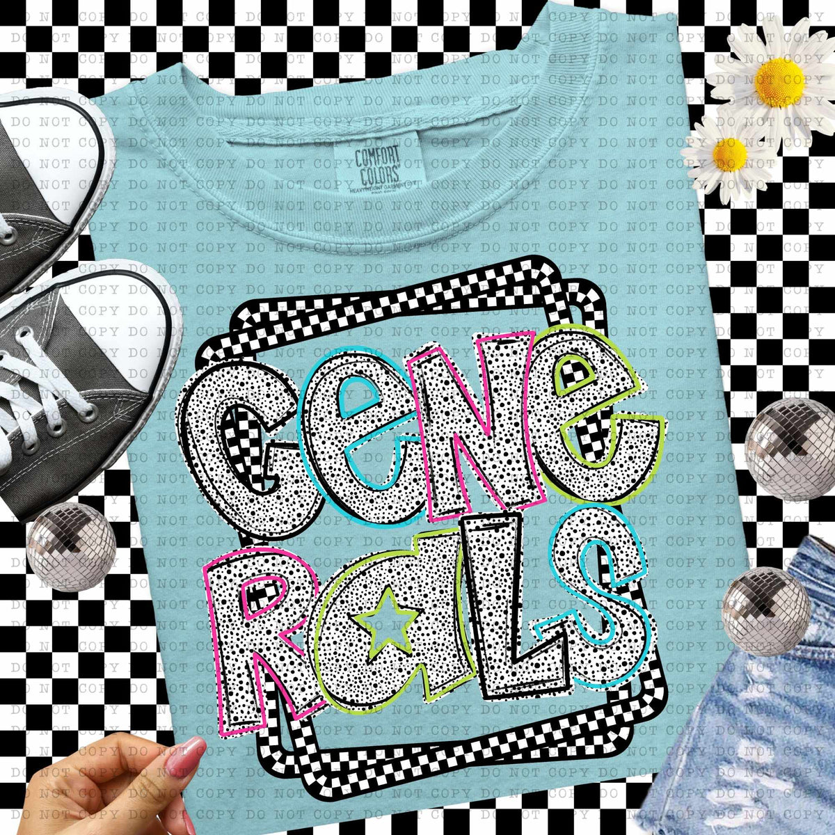 Generals Dalmatian filled mascots (ECHT) 55129 DTF transfer