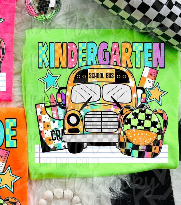 Kindergarten bus (Virgo) 107016 DTF transfer