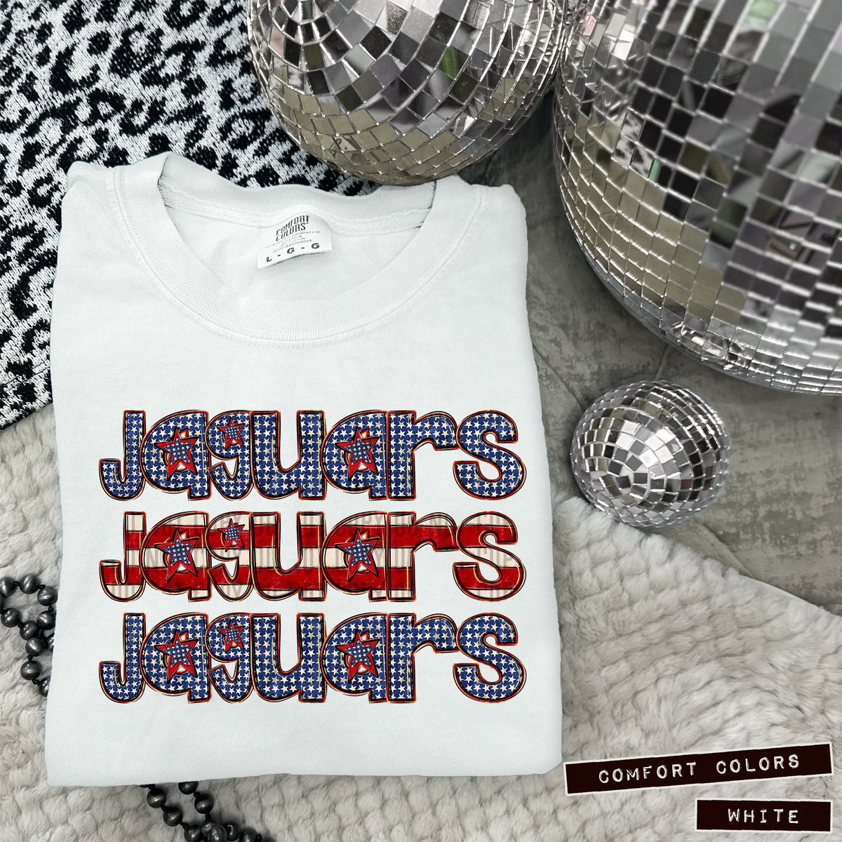 Jaguars RWB stacked (Caplinger) DTF transfer