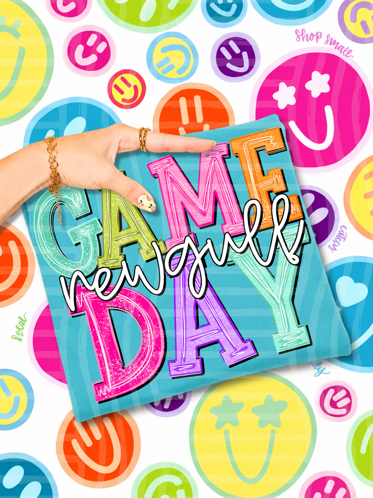 new gulf simply colorful game day (caplinger) DTF Transfer