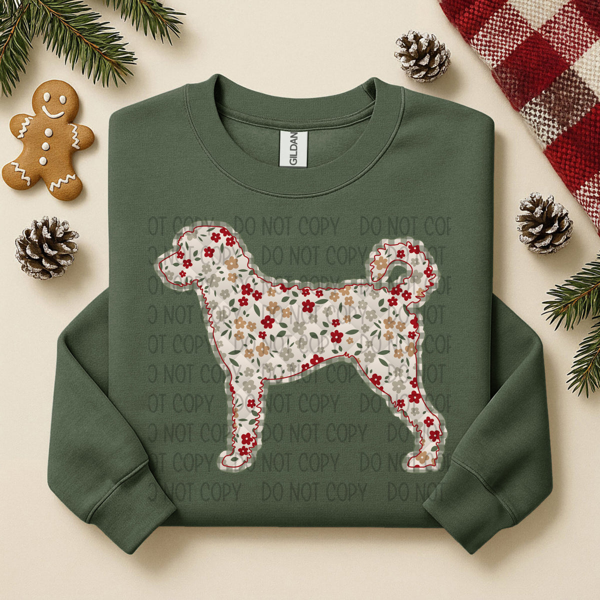 Labradoodle Floral (SWD) DTF TRANSFER