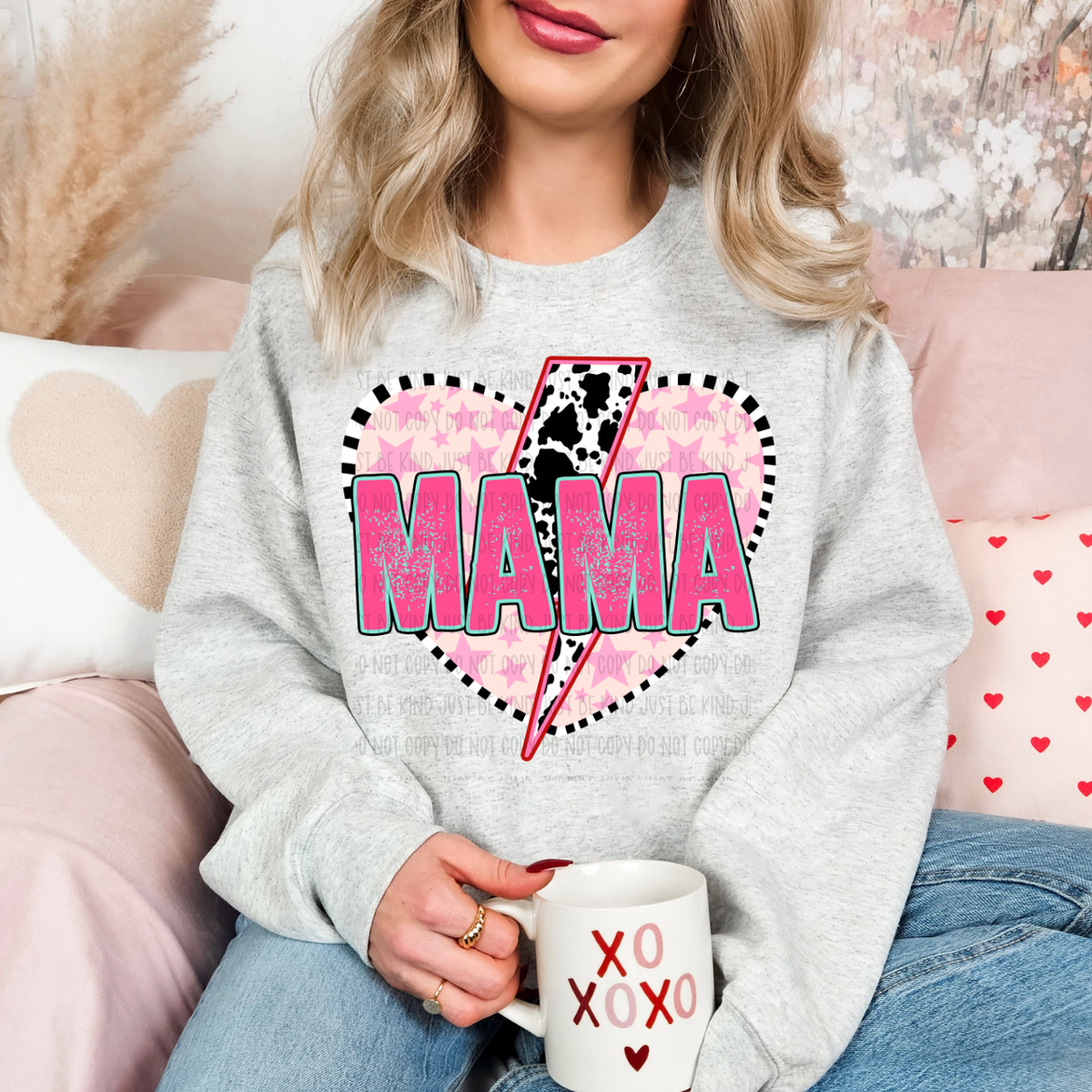 Mama Valentine With Bolt (Kayndi) 72973 DTF Transfer