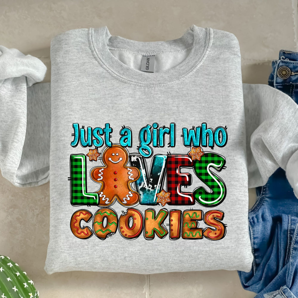 Just A Girl Who Loves Cookies-38663-DTF transfer