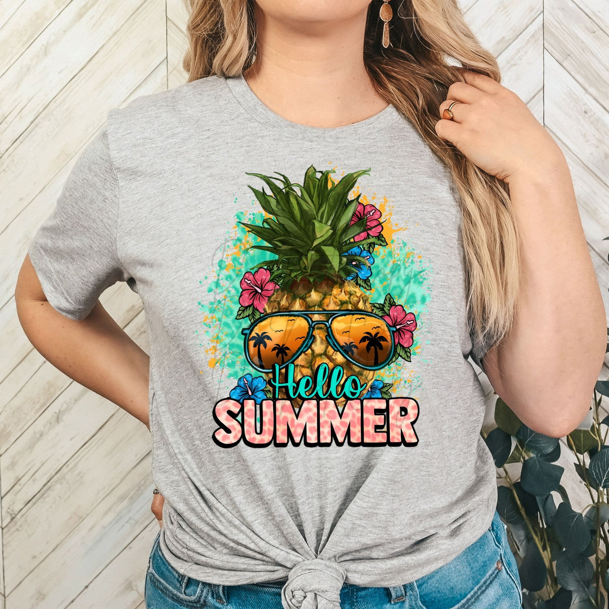 Hello Summer Pineapple-38086-DTF transfer