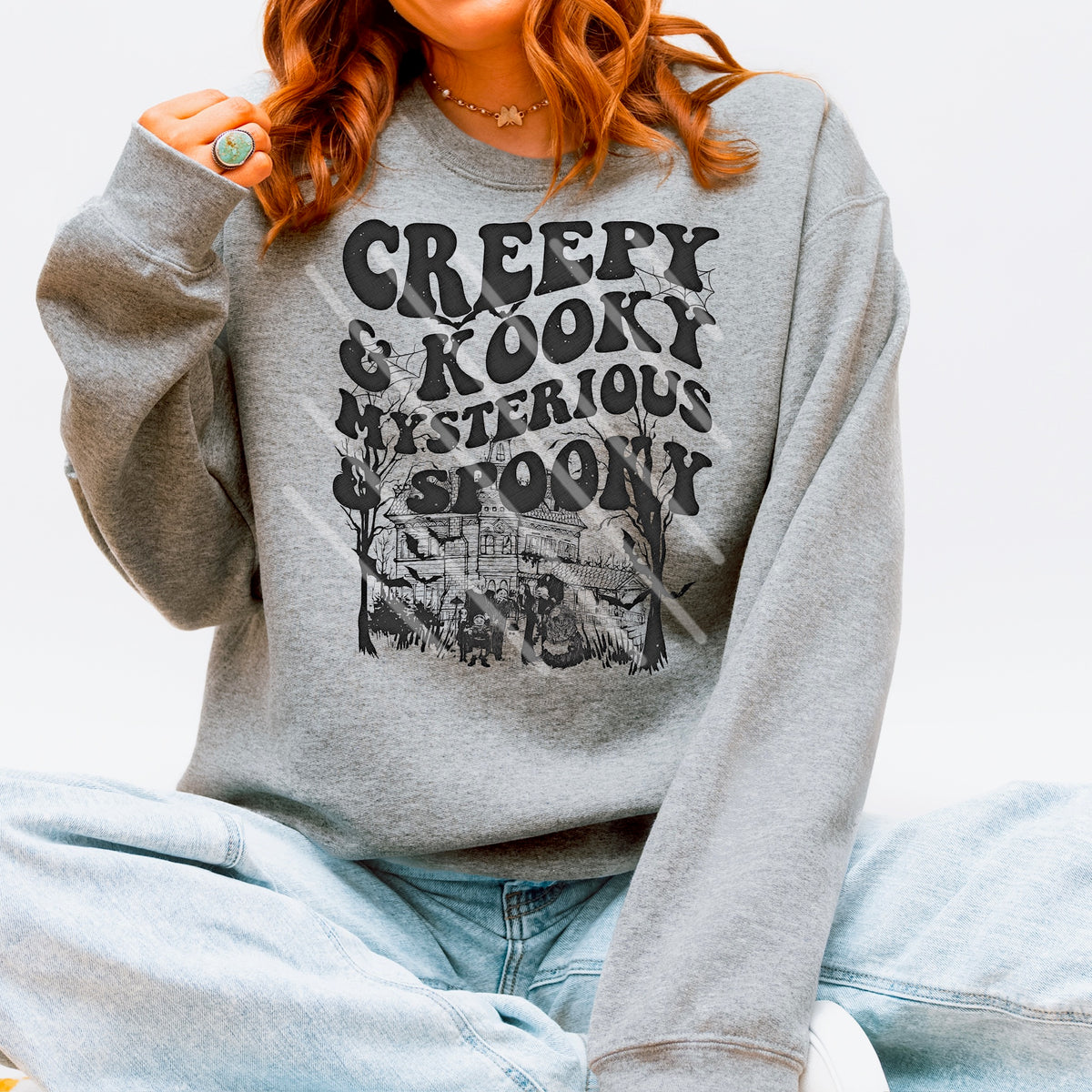 Creepy Kooky Mysterious and Spooky 113976 DTF transfer