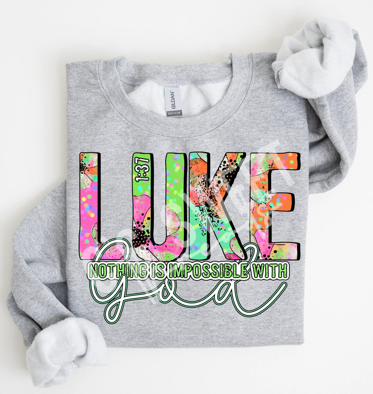 Luke nothing is impossible with god (C’s) DTF TRANSFER