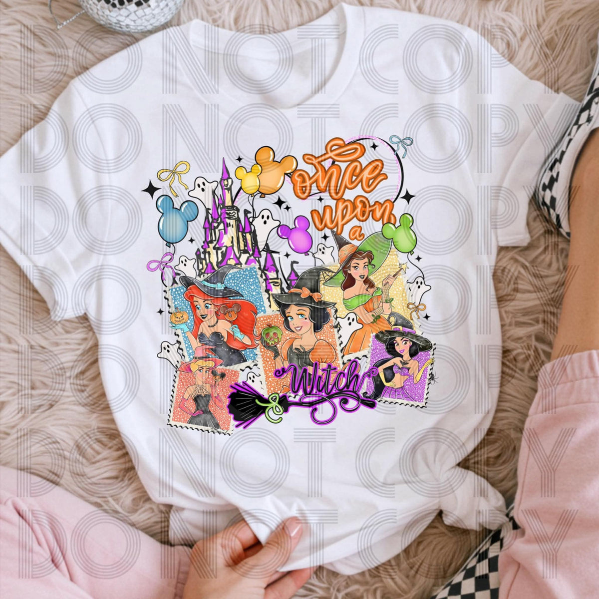 Once Upon a witch stamps  DTF transfer