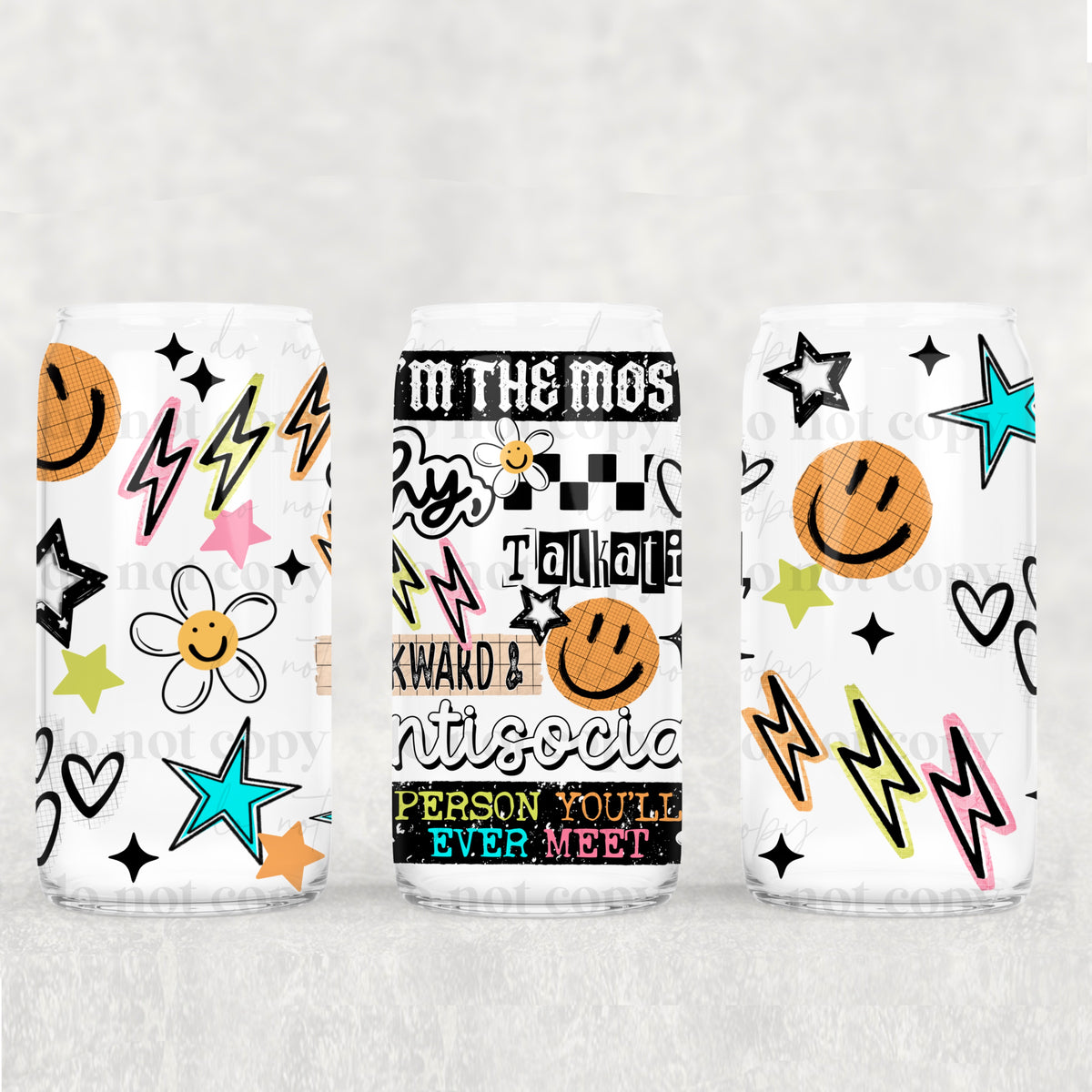 Shy and talkative (CSC) UV DTF WRAP