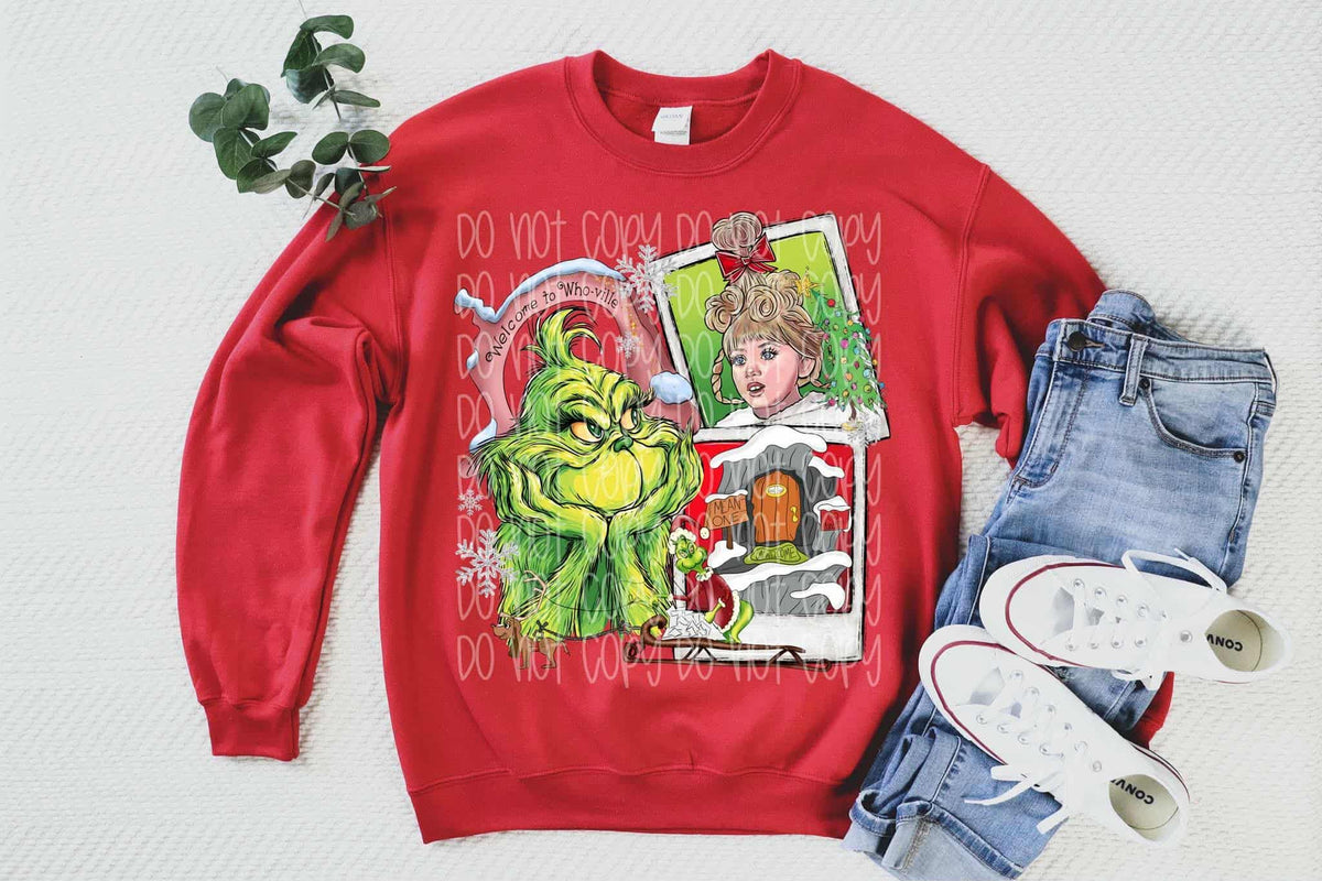 Green guy Polaroids SSD sunday special DTF transfer