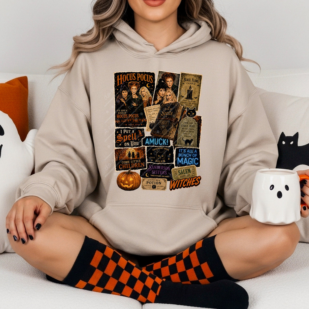 Sister witches collage DTF Transfer
