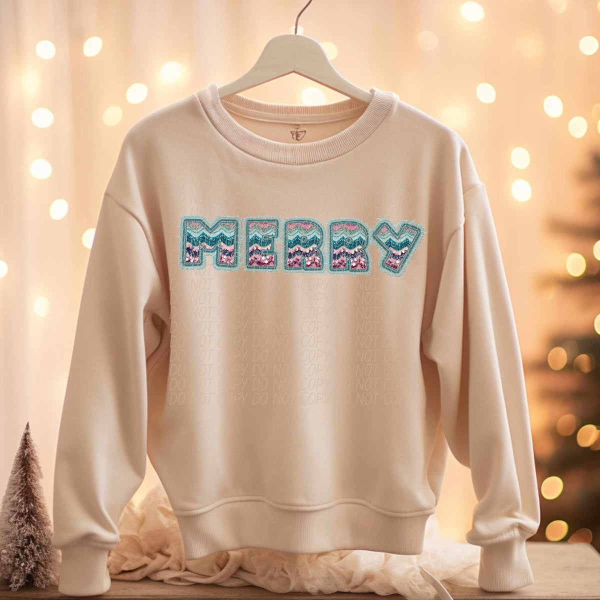 Merry blue  (CITY) 65031 DTF transfer