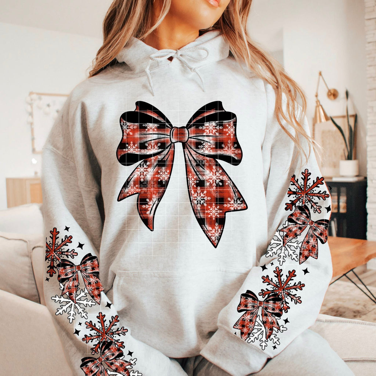 Plaid Bow (front only) (CSC) DTF Transfer