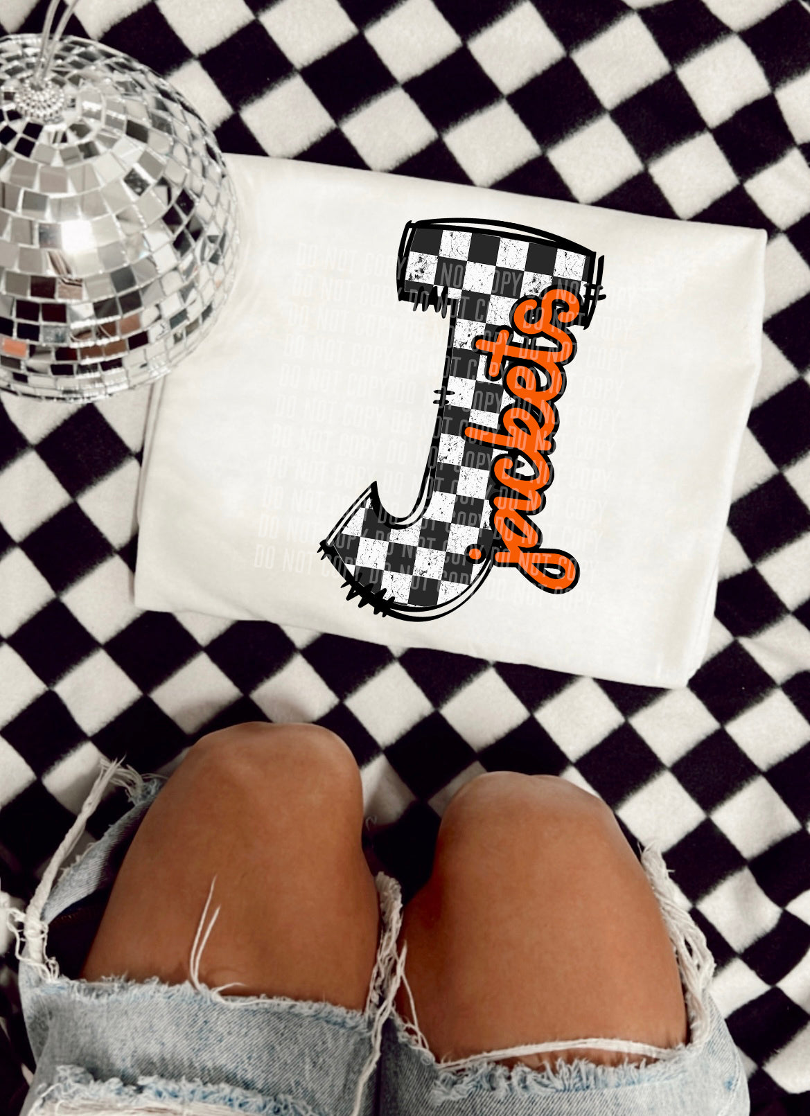 Checkered Mascot Jackets 30829 DTF transfers