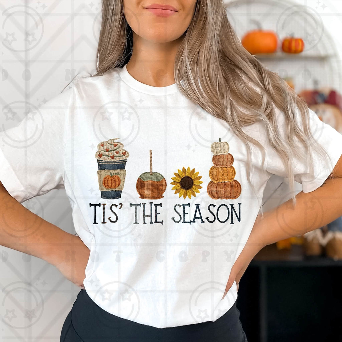 Tis the season (caramel apple and sunflower) Sunday Special DTF transfer