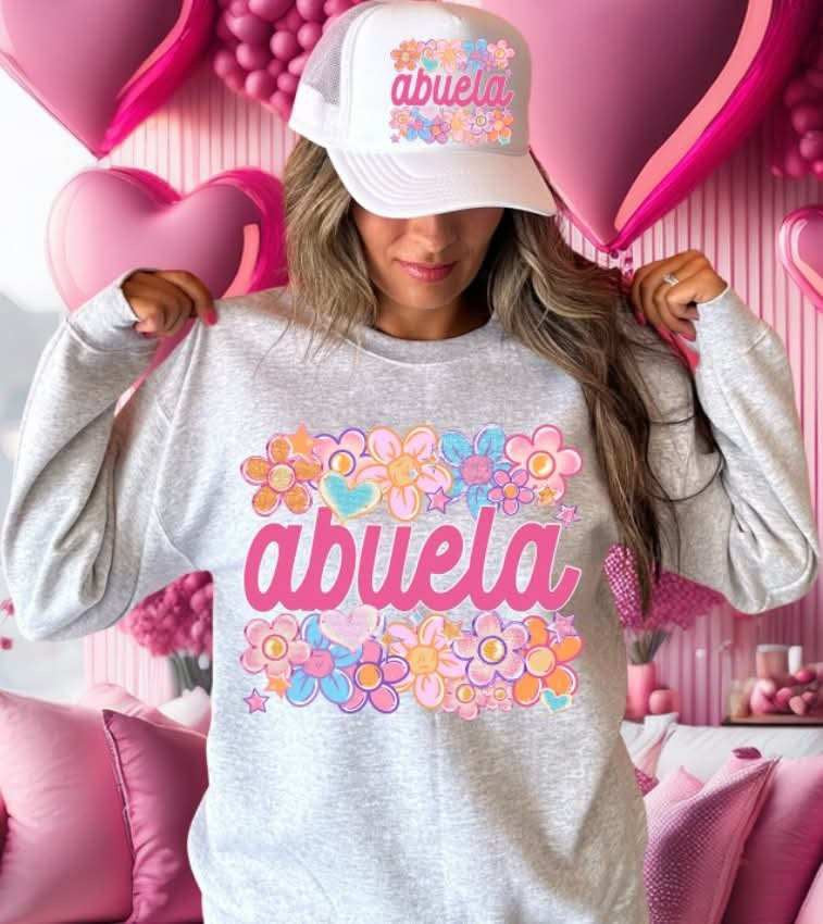 Abuela flowers (S&G) 77590 DTF transfer