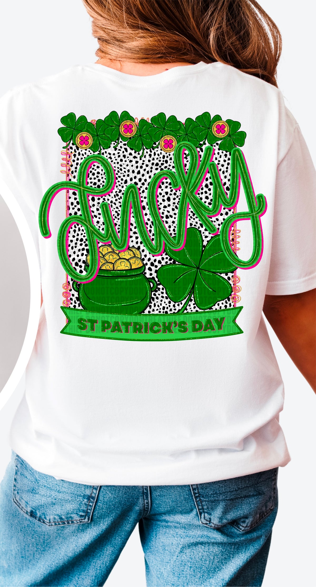 Lucky st Patrick’s day  90417 DTF transfer