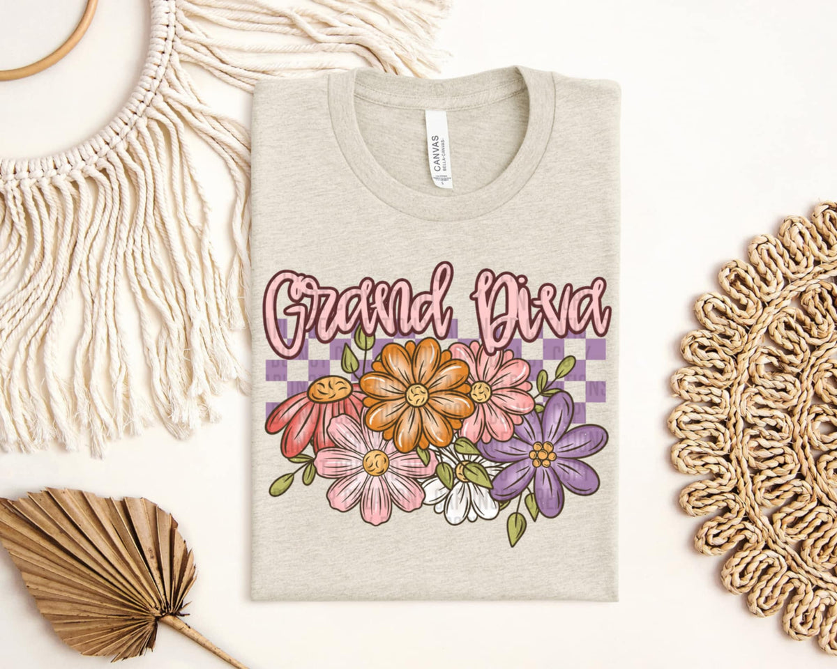 Grand diva flowers (Caplinger) 92714 DTF transfer