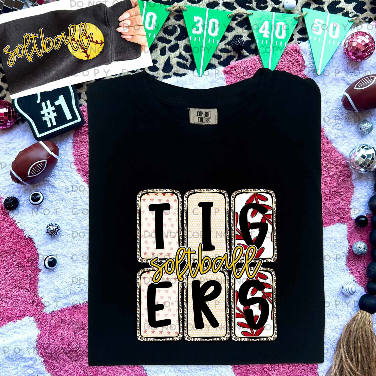 Tigers Softball FRONT (caplinger) 82660 DTF transfer