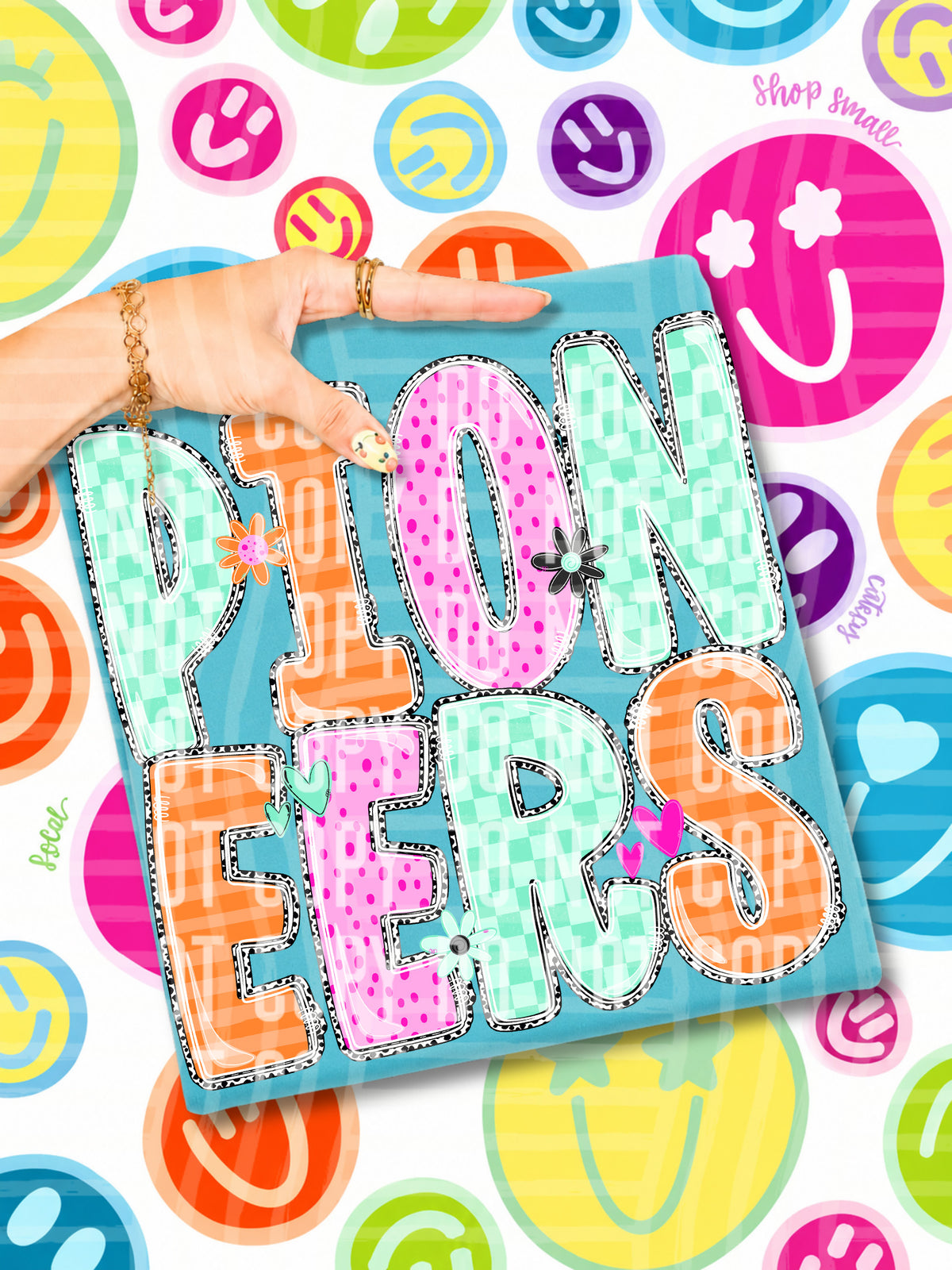 pioneers 22 happy blooms (caplinger) DTF transfer