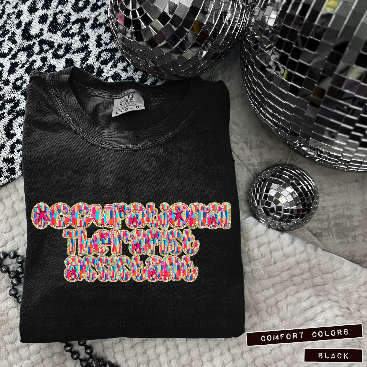 Occupational Therapist Assistant Tutti Brushstrokes (Caplinger) DTF transfer