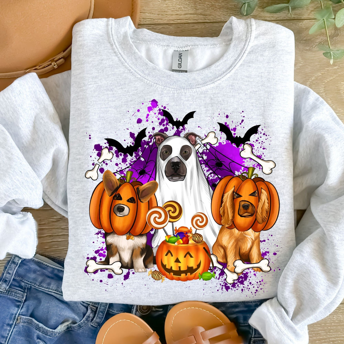 Pet Ghosts Halloween-38355-DTF transfer