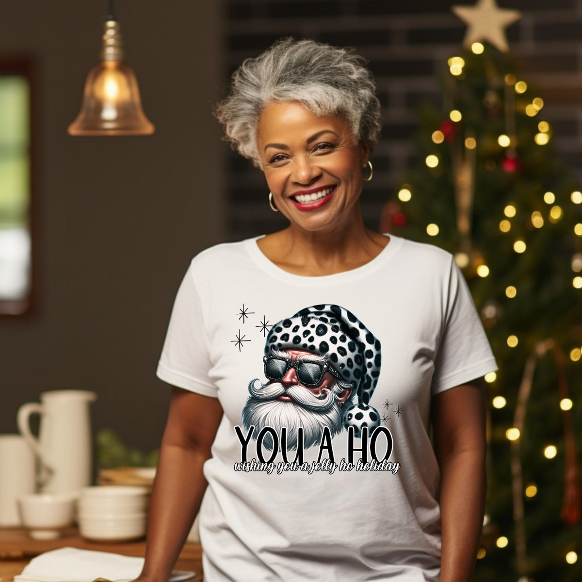 You A Ho. Wishing You A Jolly Ho Holiday DTF Transfer