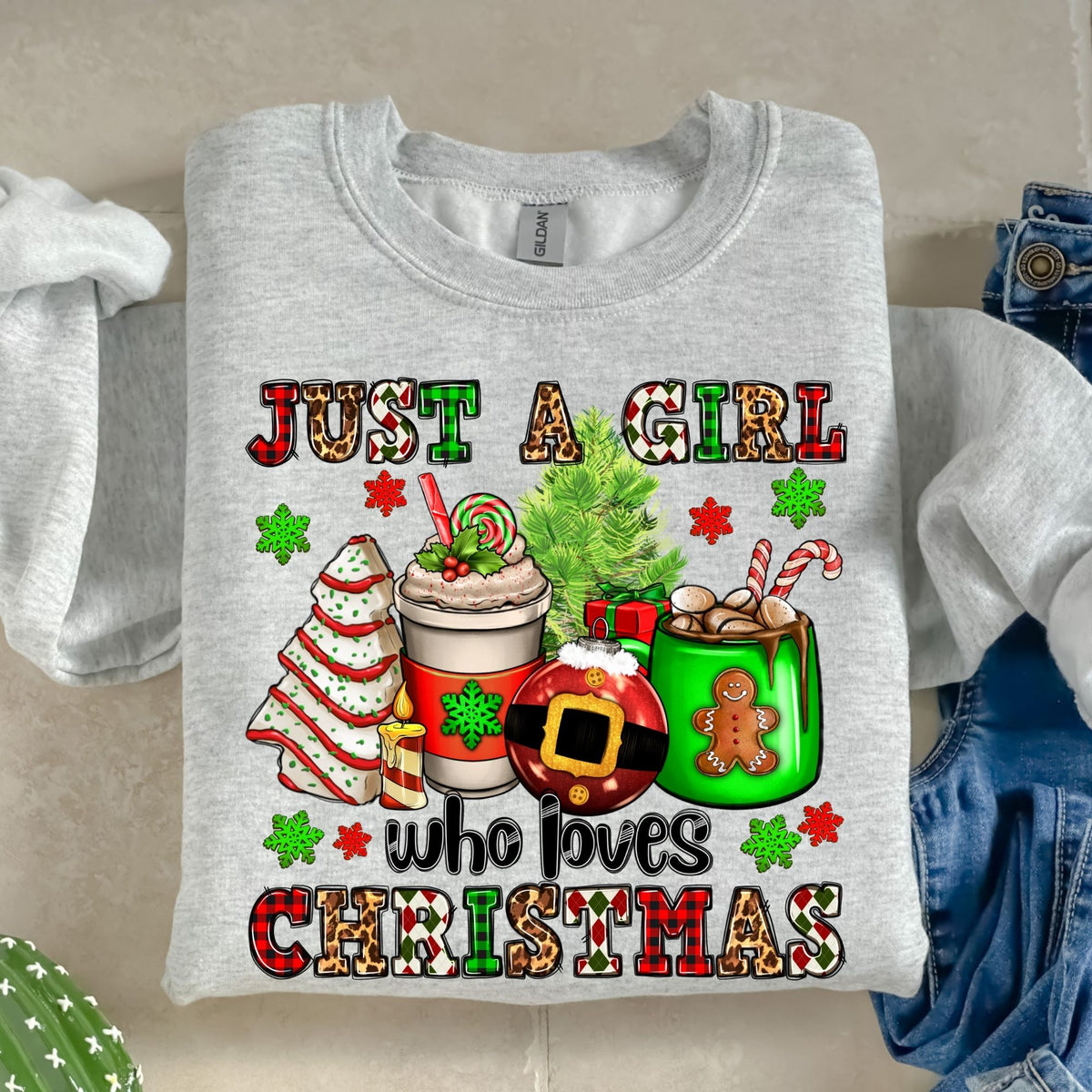 Just A Girl Who Loves Christmas-38662-DTF transfer