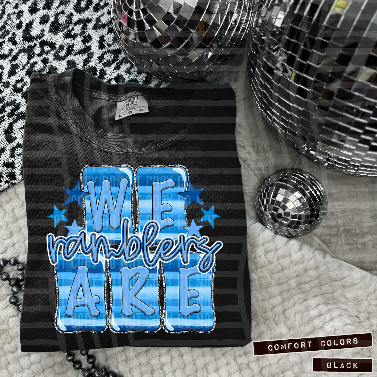 Blue Striped We are Ramblers (Caplinger) 101401 DTF transfer