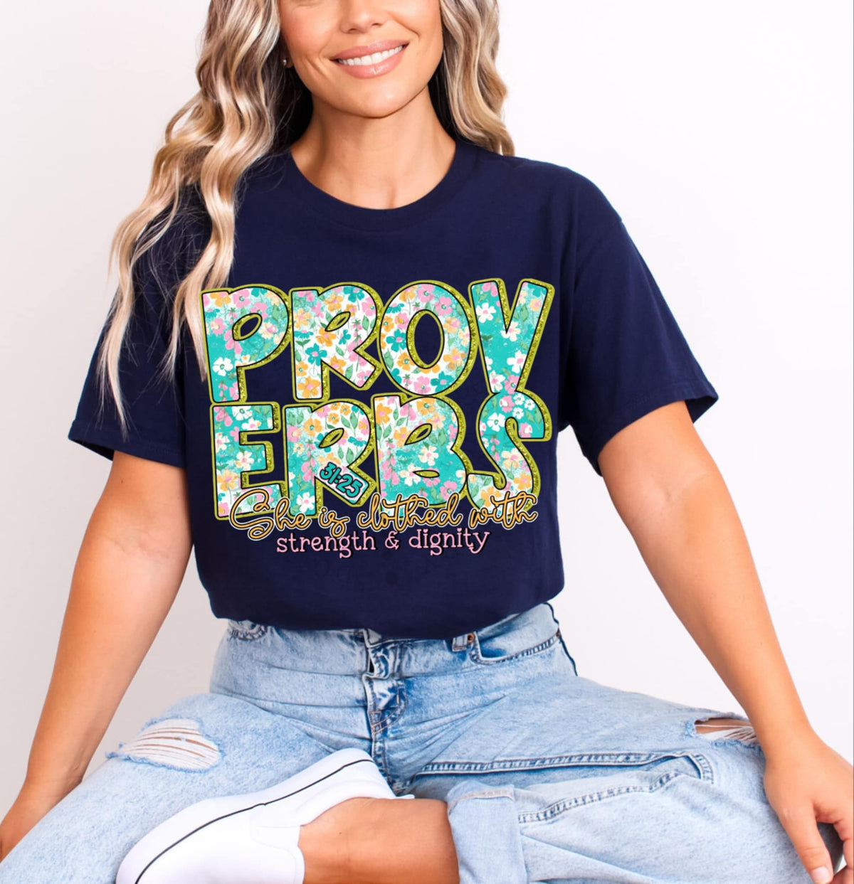 Proverbs she is clothed (C’s) 94318 DTF transfer
