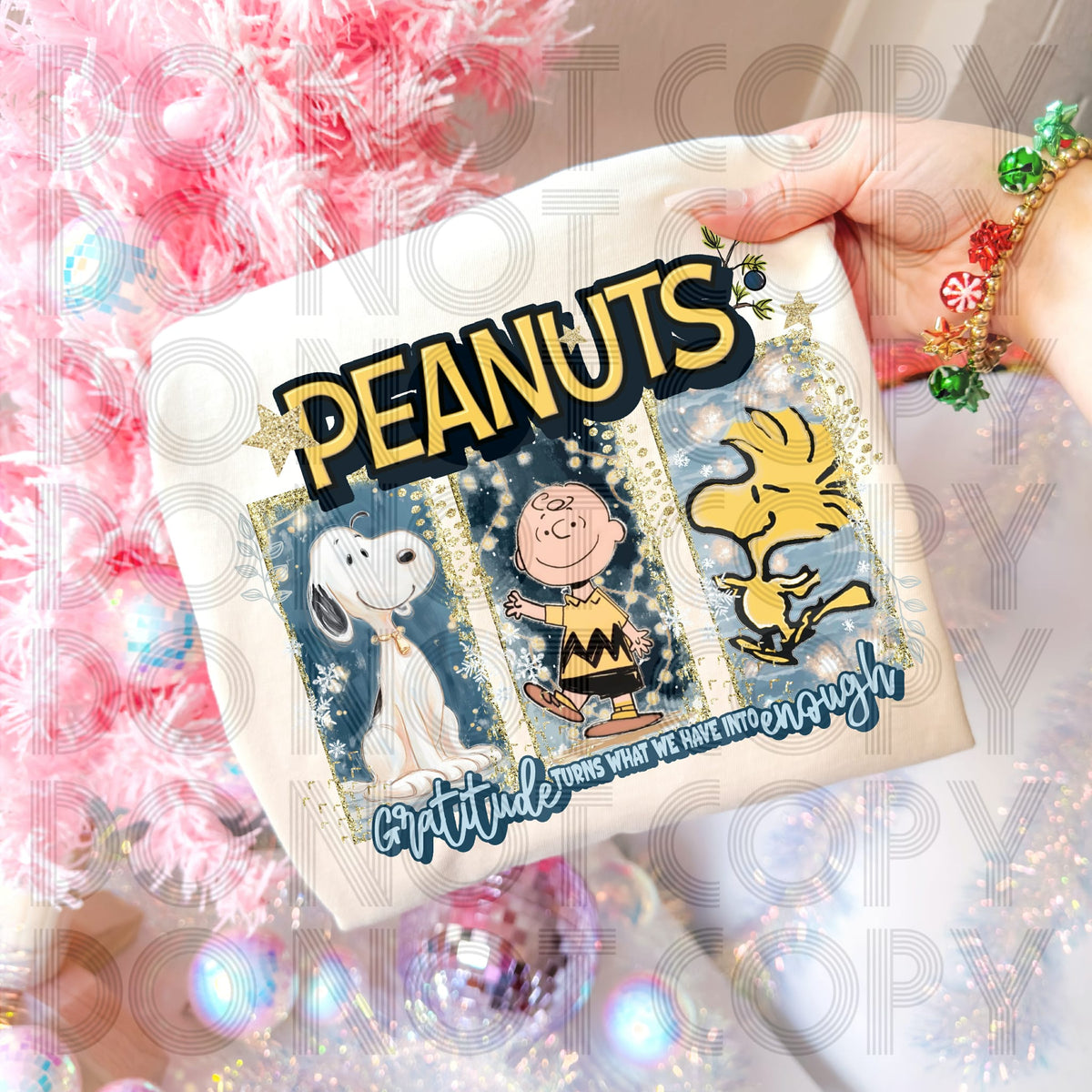 Peanut blocks sunday special DTF transfer