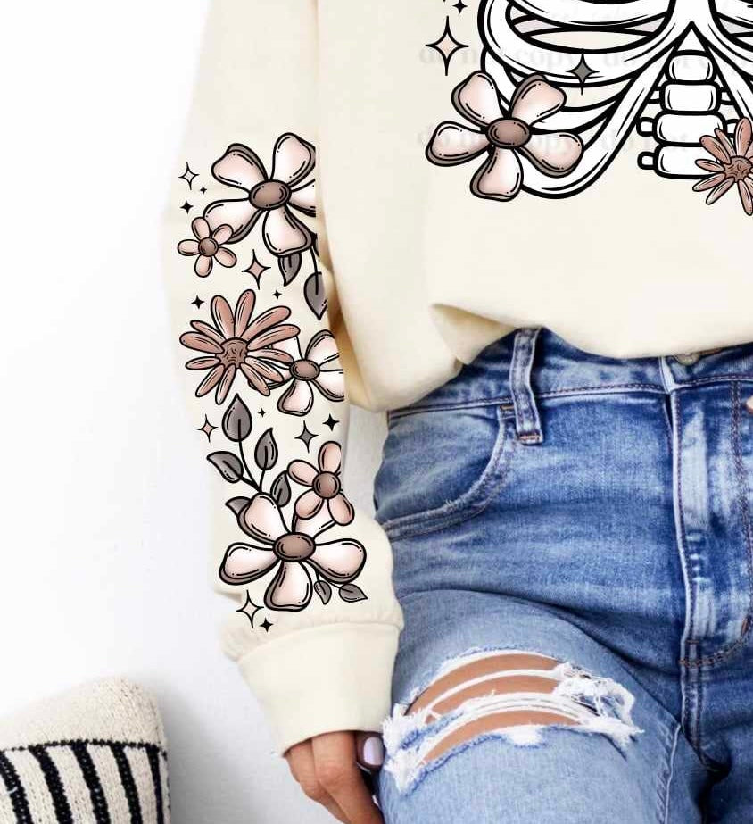 Floral sleeve (CSC) 55565 DTF transfer