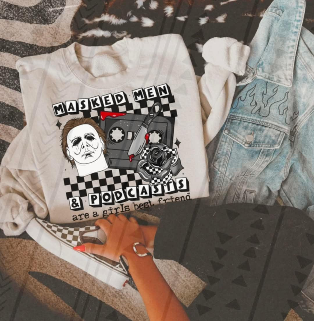 Masked men & podcasts 2 (TGG) 103268 DTF transfer