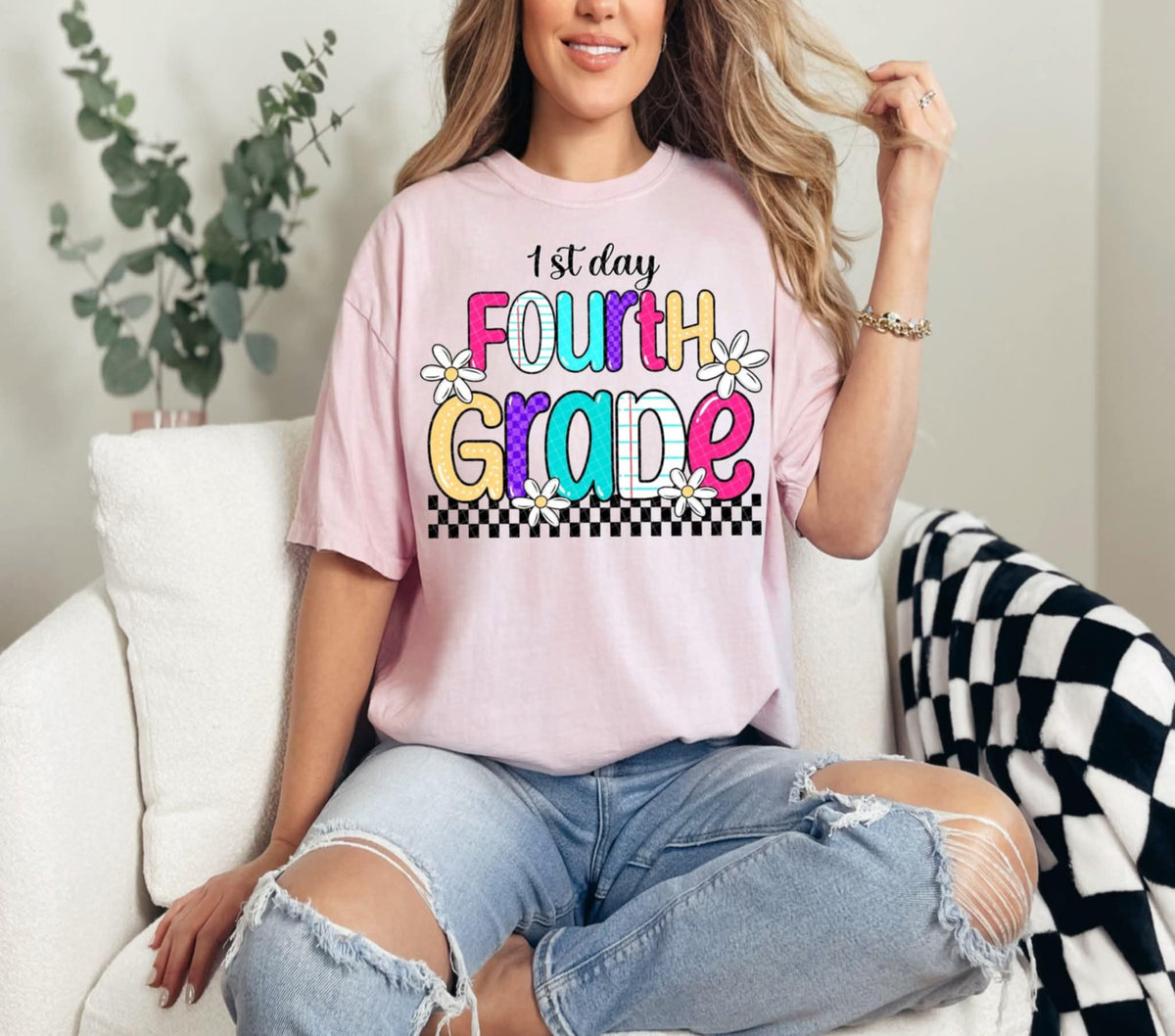 1st day fourth grade (Linda) 107881 DTF transfer