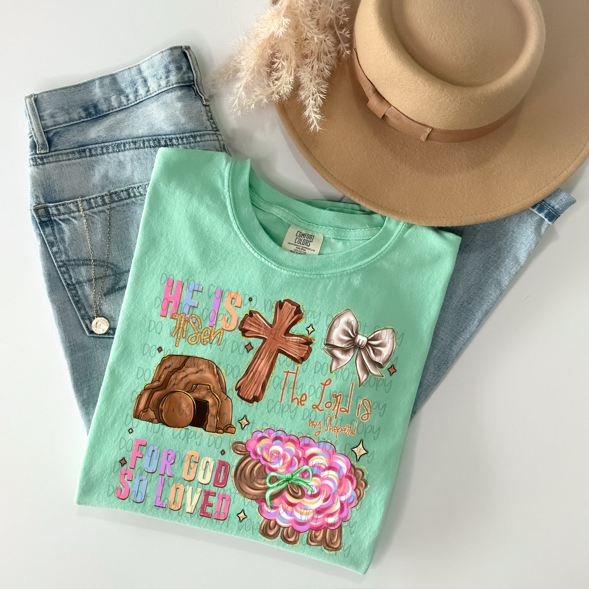 He is risen collage (SSD) 117212 DTF Transfer