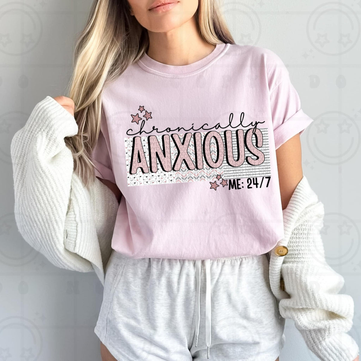 Chronically anxious (HW) 92384 DTF transfer