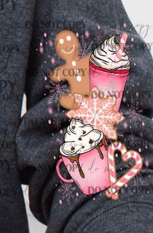 Pink latte sleeve 62760 DTF transfer