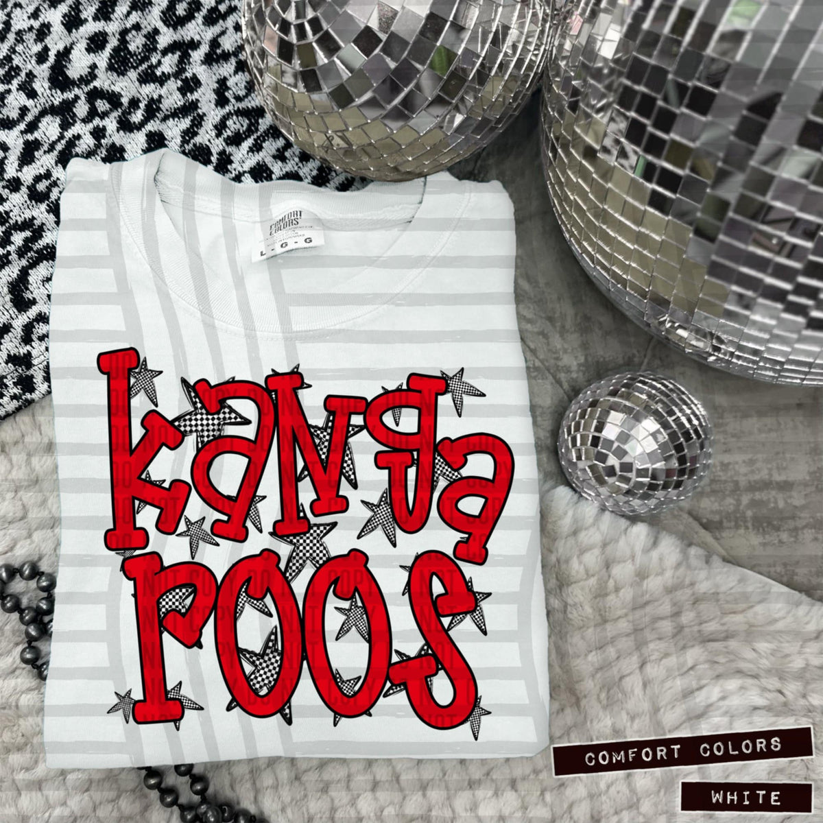 Red Staggered Mascots (Caplinger)