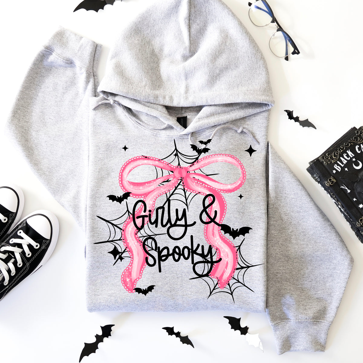 Girly and spooky bow black (CSC) DTF Transfer