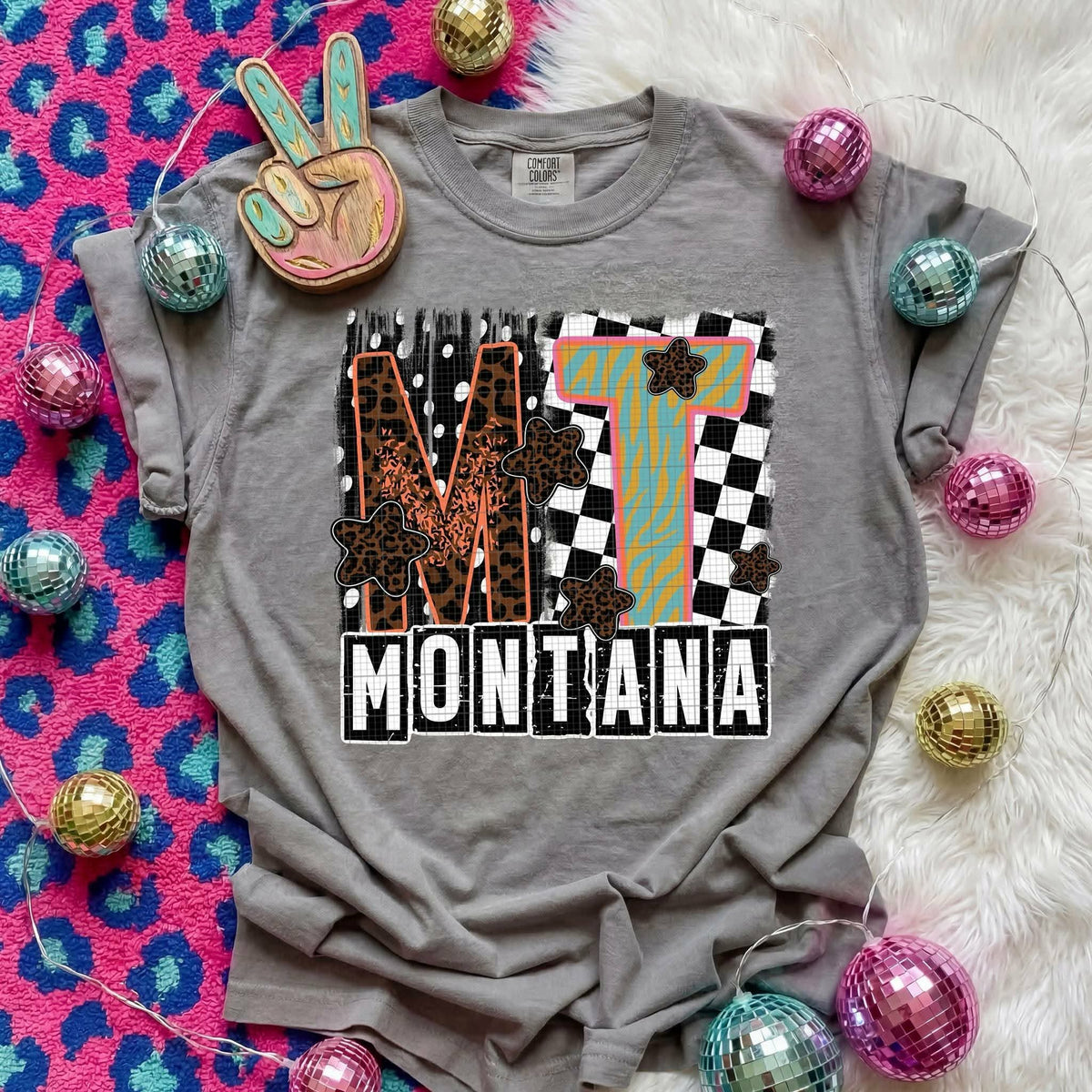 Montana Animal Print State (C’s) DTF Transfer