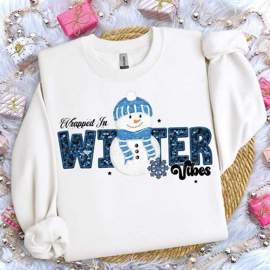 Wrapped in winter vibes (VIRGO) 70610 DTF transfer