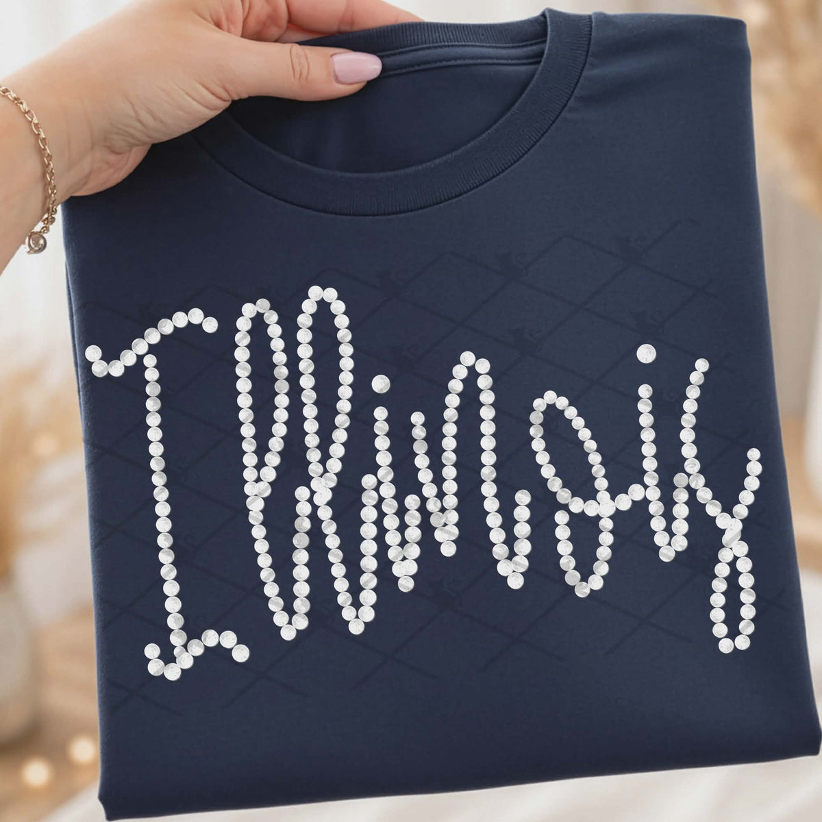 Illinois faux beads (TTD) DTF Transfer