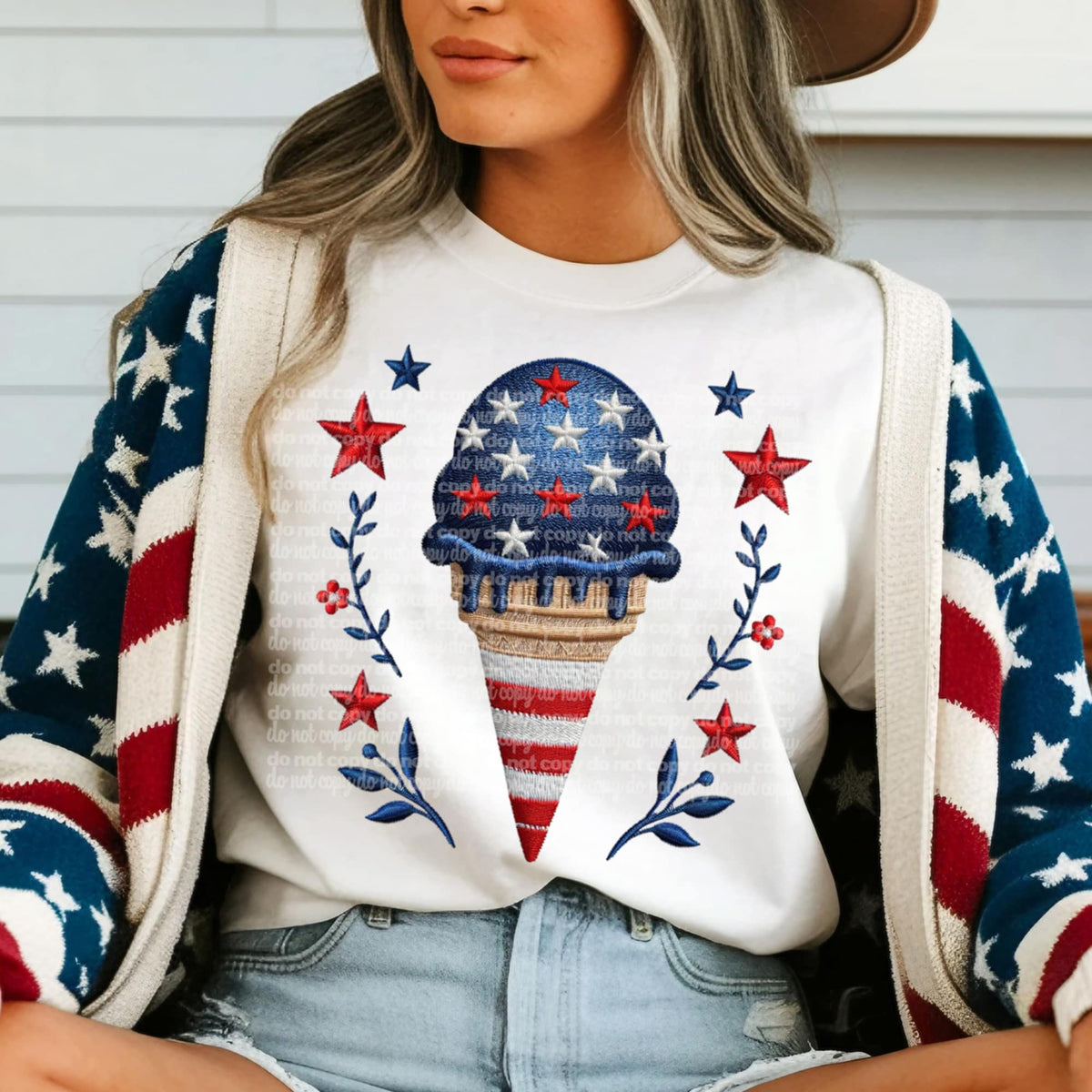 Patriotic ice cream (TTD) 99765 DTF transfer