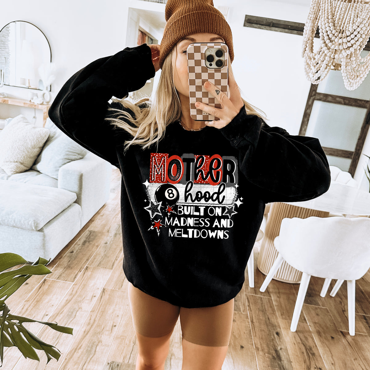 Motherhood madness and meltdowns (WHITE) CSC DTF Transfer