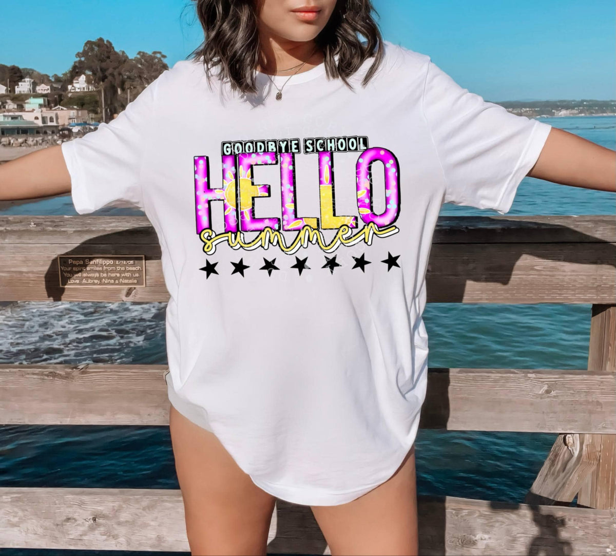 Goodbye school hello summer 99936 DTF transfer