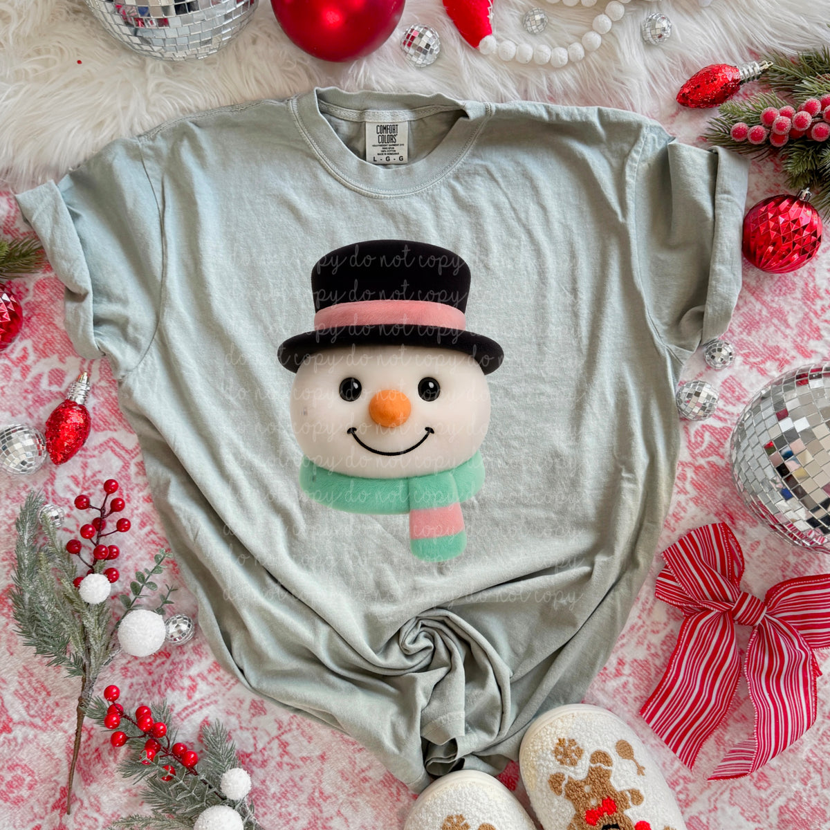 Fluffy Snowman (MZ) DTF Transfer