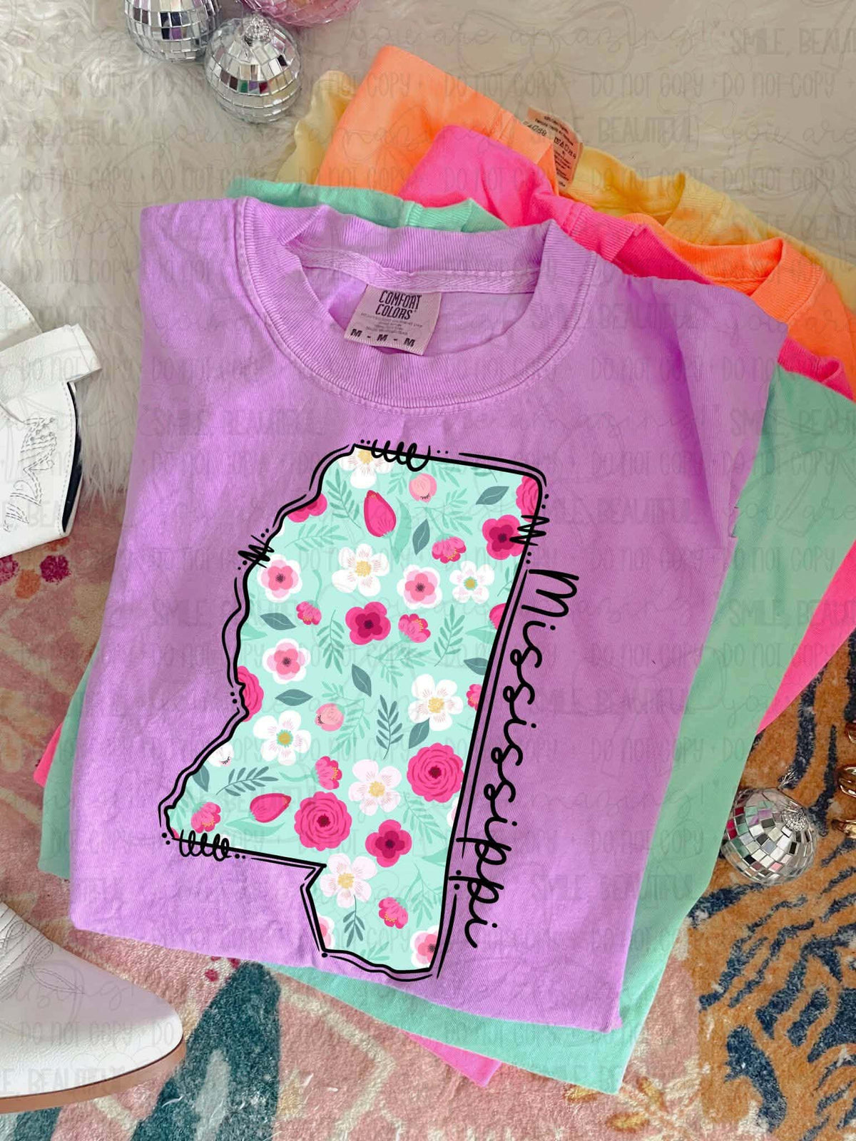 Mississippi Floral State (Carter) DTF Transfer
