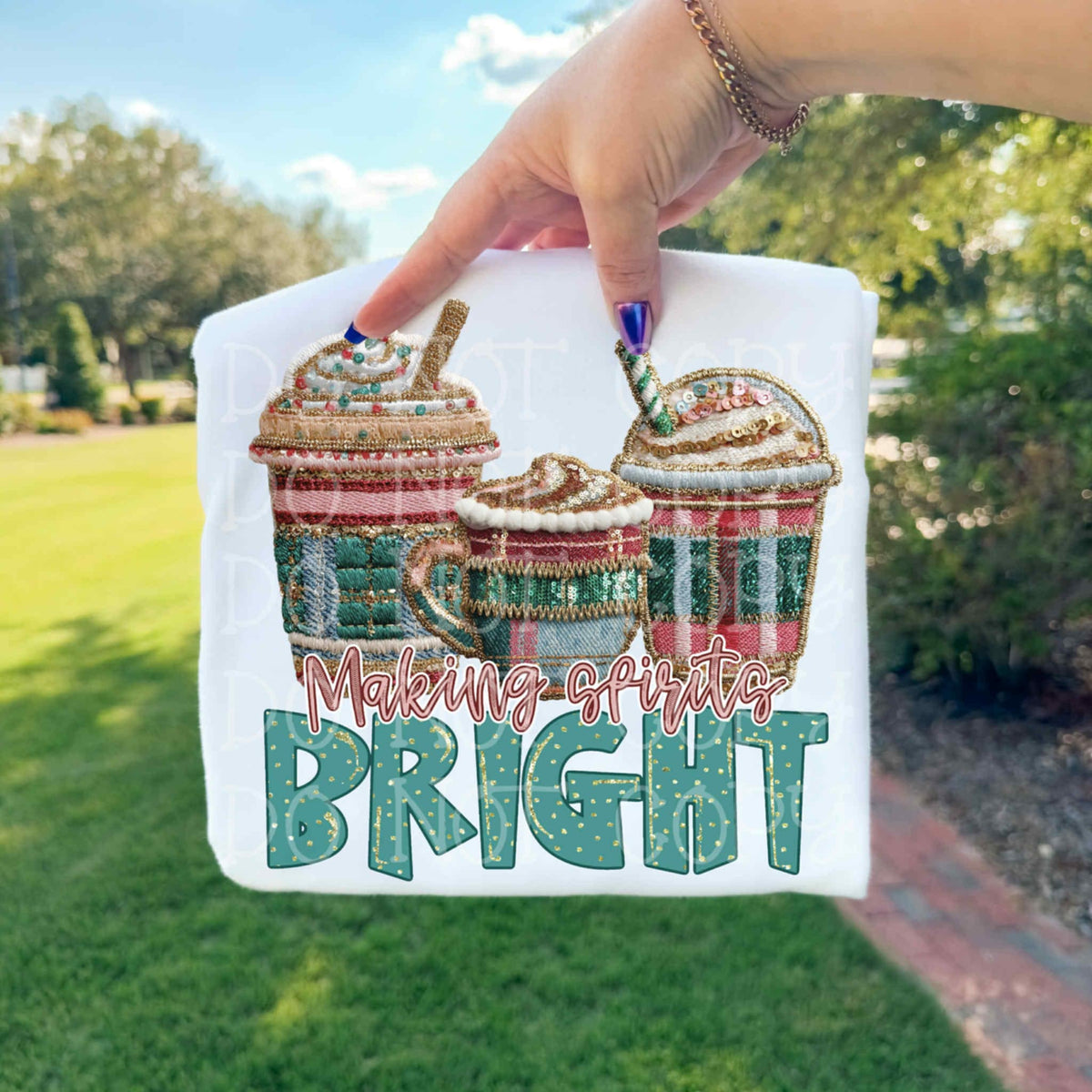 Making spirits bright coffee (c’s) DTF Transfer