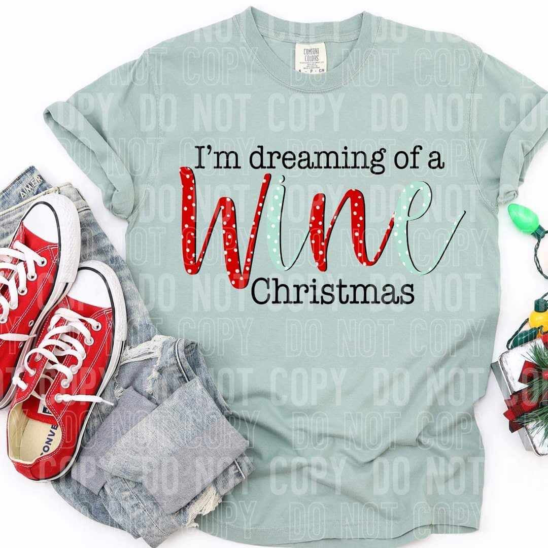 I’m dreaming of a wine Christmas (SBB) 64677 DTF transfer