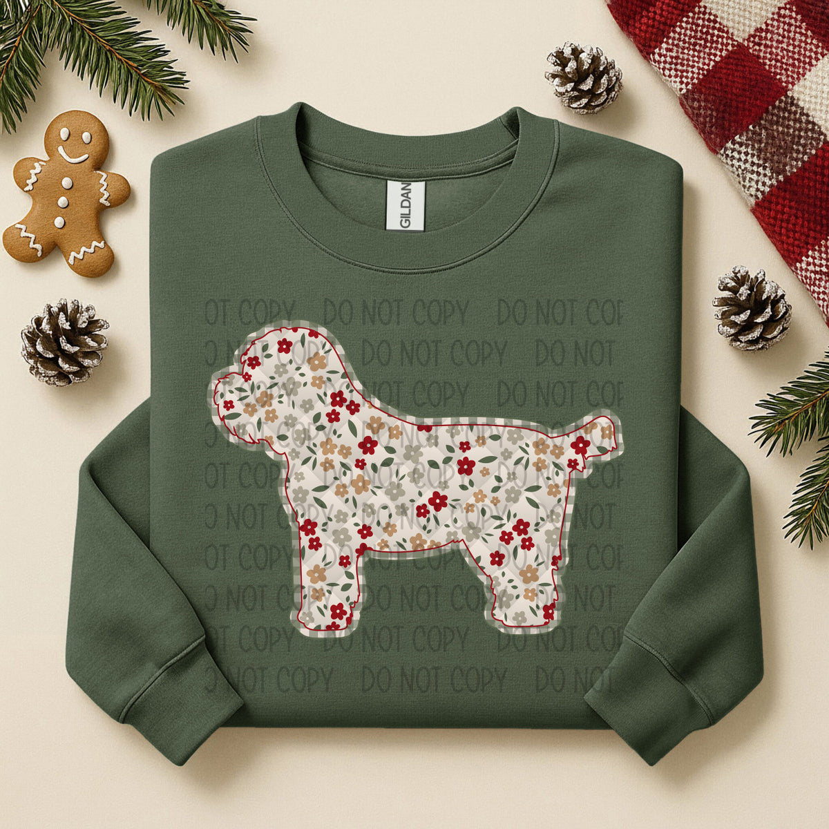 Morkie Floral (SWD) DTF TRANSFER