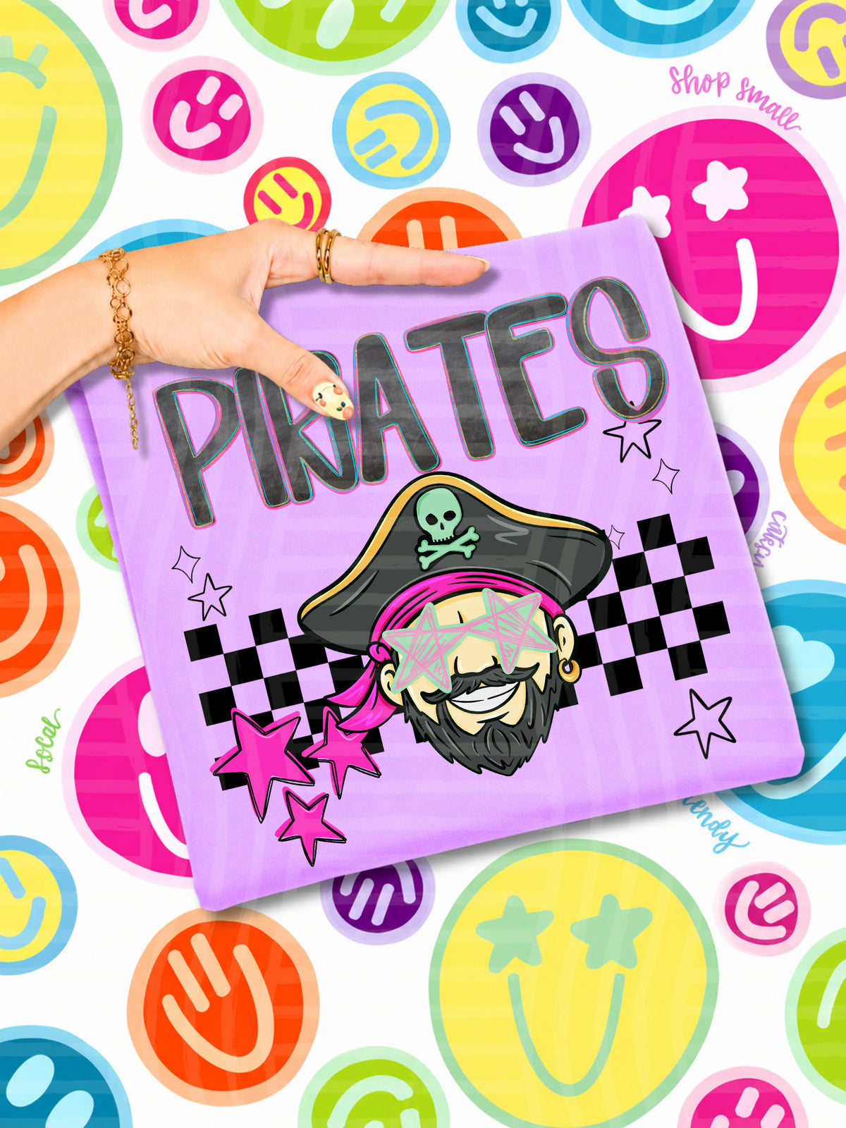 pirates starry eyed checks (CAPLINGER) DTF Transfer